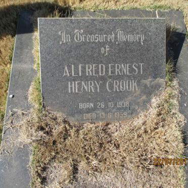 CROOK Alfred Ernest Henry 1938-1959