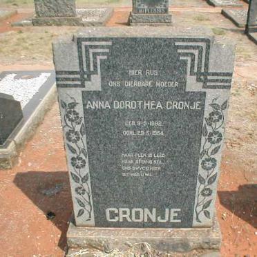CRONJE Anna Dorothea 1892-1954