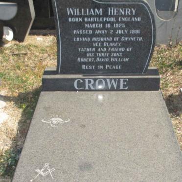 CROWE William Henry 1925-1991
