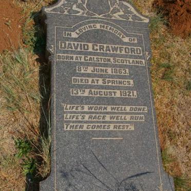 CRAWFORD David 1863-1921 