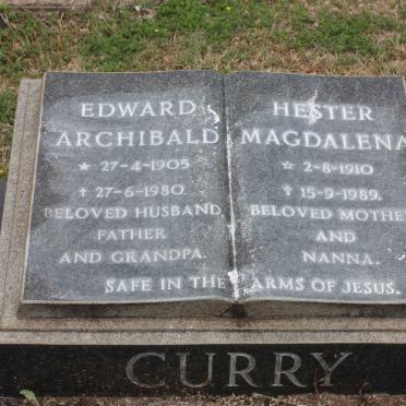 CURRY Edward Archibald 1905-1980 &amp; Hester Magdalena 1910-1989