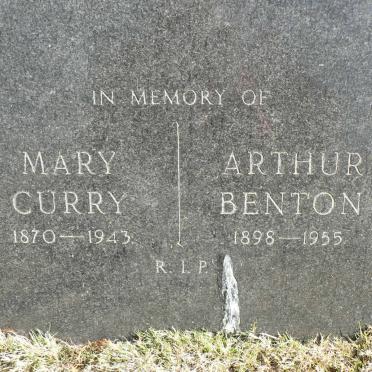CURRY Mary 1870-1943 :: BENTON Arthur 1898-1955
