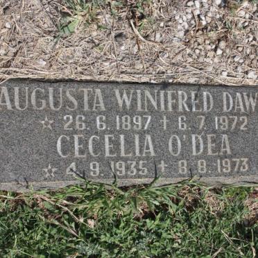 DAWES Augusta Winifred 1897-1972 :: O'DEA Cecelia 1935-1973