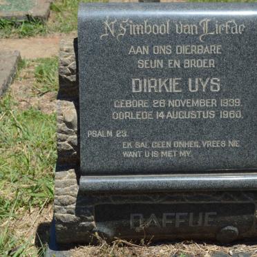 DAFFUE Dirkie Uys 1939-1960