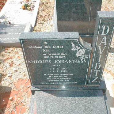 DAVIDTZ Andries Johannes 1947-1999