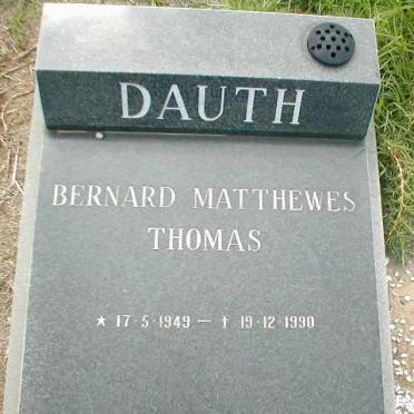 DAUTH Bernard Matthewes Thomas 1949-1990