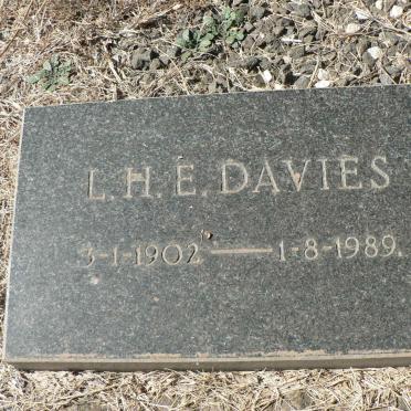 DAVIES L.H.E. 1902-1989