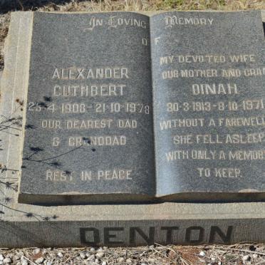 DENTON Alexander Cuthbert 1908-1978 &amp; Dinah 1913-1971