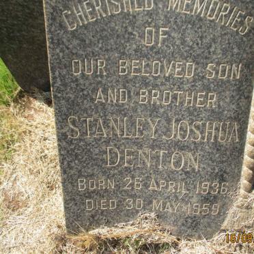 DENTON Stanley Joshua 1936-1959