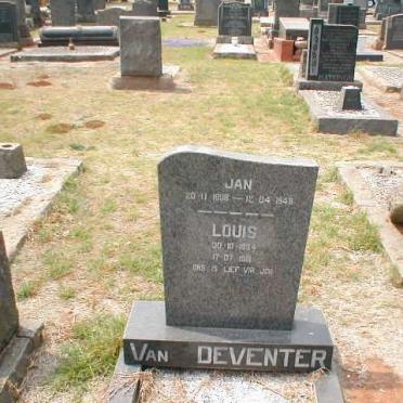 DEVENTER Jan, van 1908-1948 :: VAN DEVENTER Louis 1934-1981