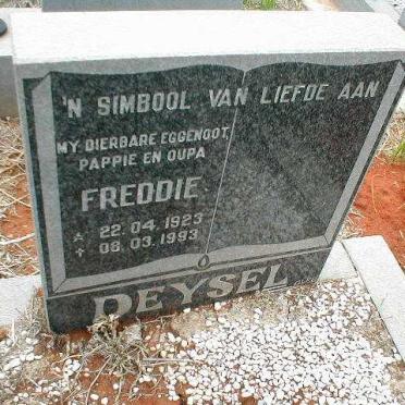 DEYSEL Freddie 1923-1993