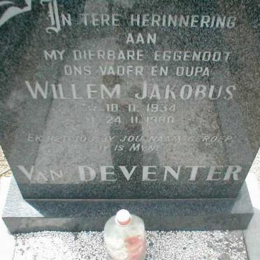 DEVENTER Willem Jakobus, van  1934-1980