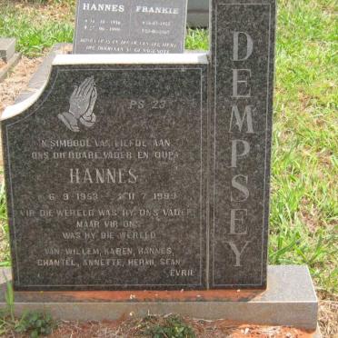 DEMPSEY Hannes 1953-1999
