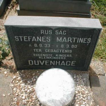 DUVENHAGE Stefanes Martines 1933-1980