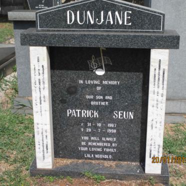 DUNJANE Patrick Seun 1967-1998