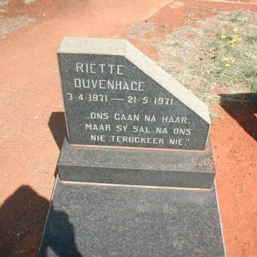 DUVENHAGE Riëtte 1971-1971