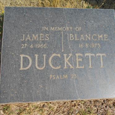 DUCKETT James -1966 &amp; Blanche -1973