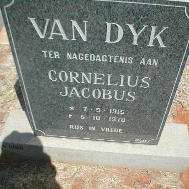 DYK Cornelius Jacobus, van 1915-1978