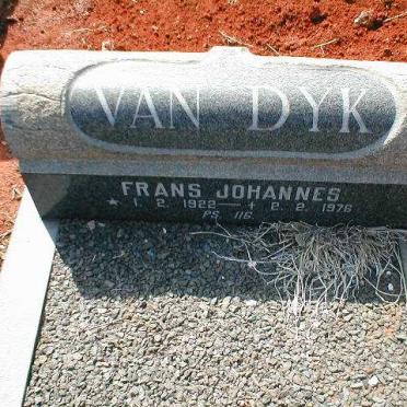 DYK Frans Johannes, van 1922-1976