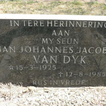 DYK Jan Johannes Jacobus, van 1925-1985