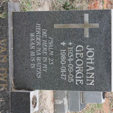 DYK Johann George, van 1934-1980
