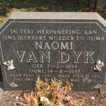 DYK Johan Hendrik, van 1930-2007 &amp; Naomi 1934-1977