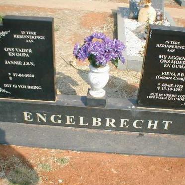 ENGELBRECHT J.S.N. 1924- &amp; Fiena P.B. CRONJÉ 1925-1997