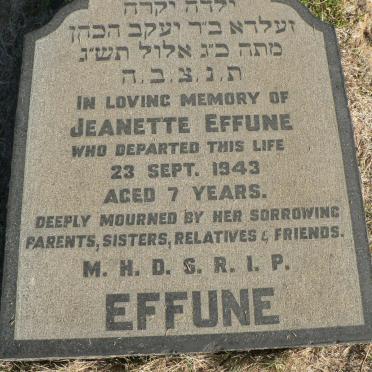 EFFUNE Jeanette -1943