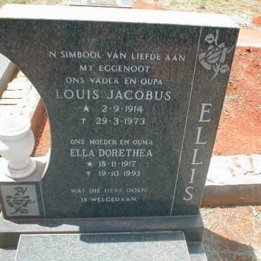 ELLIS Louis Jacobus 1914-1973 &amp; Ella Dorothea 1917-1993