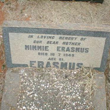ERASMUS Mimmie  -1949