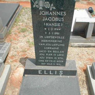 ELLIS Johannes Jacobus 1944-1981