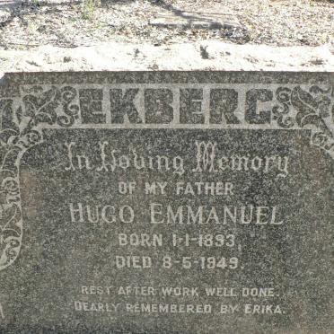 EKBERG Hugo Emmanuel 1893-1949