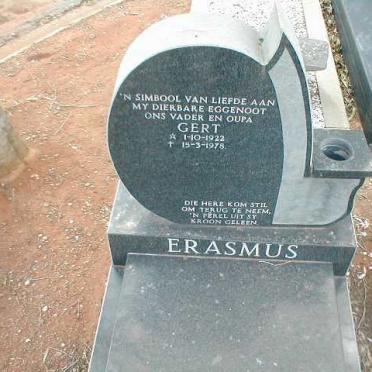 ERASMUS Gert 1922-1978