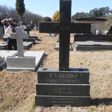 EVRIDIKI Christophides 1910-1986