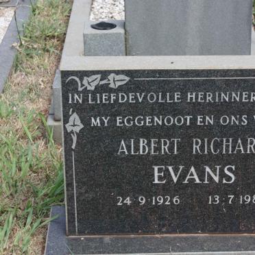 EVANS Albert Richard 1926-1983
