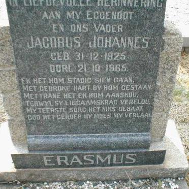 ERASMUS Jacobus Johannes 1925-1965