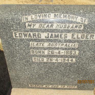 ELDER Edward James 1883-1944