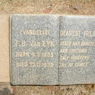 EYK F.B., van 1895-1939
