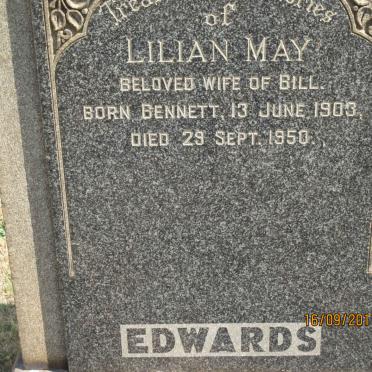 EDWARDS Lilean May nee BENNETT 1903-1950