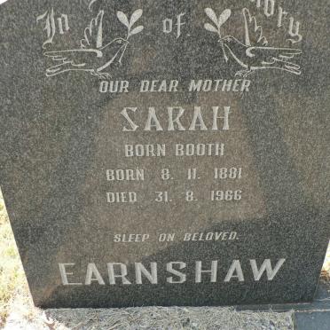 EARNSHAW Sarah nee BOOTH 1881-1966