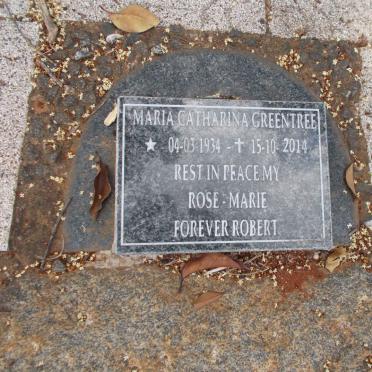 GREENTREE Maria Catharina 1934-2014