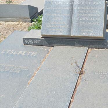 ETSEBETH Cornelius Johannes 1921-1985 &amp; Anna Johanna BRITZ 1926-1988