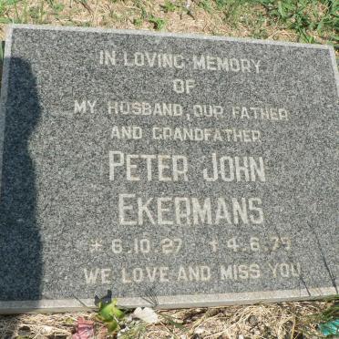 EKERMANS Peter John 1927-1979