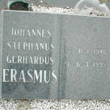 ERASMUS Johannes Stephanus Gerhardus 1946-1992
