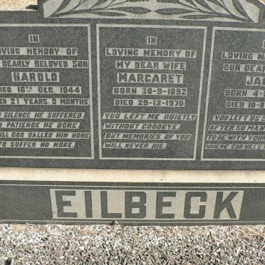EILBECK Jack 1894-1984 &amp; Margaret 1892-1970 :: EILBECK Harold -1944