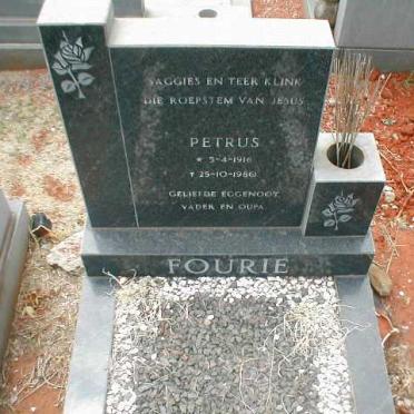 FOURIE Petrus 1916-1980