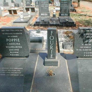 FOURIE Boet 1941-1994 &amp; Carolina Wilhelmina VAN WYK 1945-1978