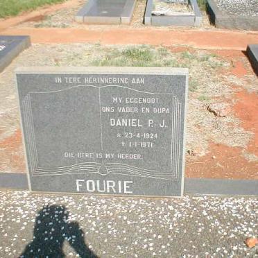 FOURIE Daniel P.J. 1924-1971