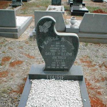 FOURIE David Willem Jacobus 1939-1980