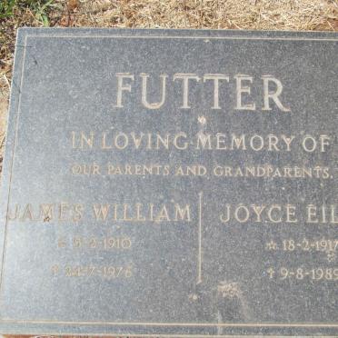 FUTTER James William 1910-1976 &amp; Joyce Eileen 1917-1989